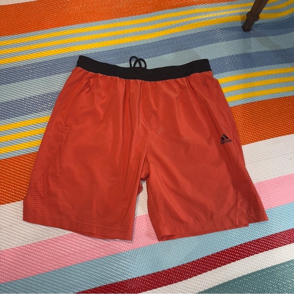 Adidas Axis Woven 3.0 Training Shorts Orange Men’s Size X-Large - Picture 1 of 3